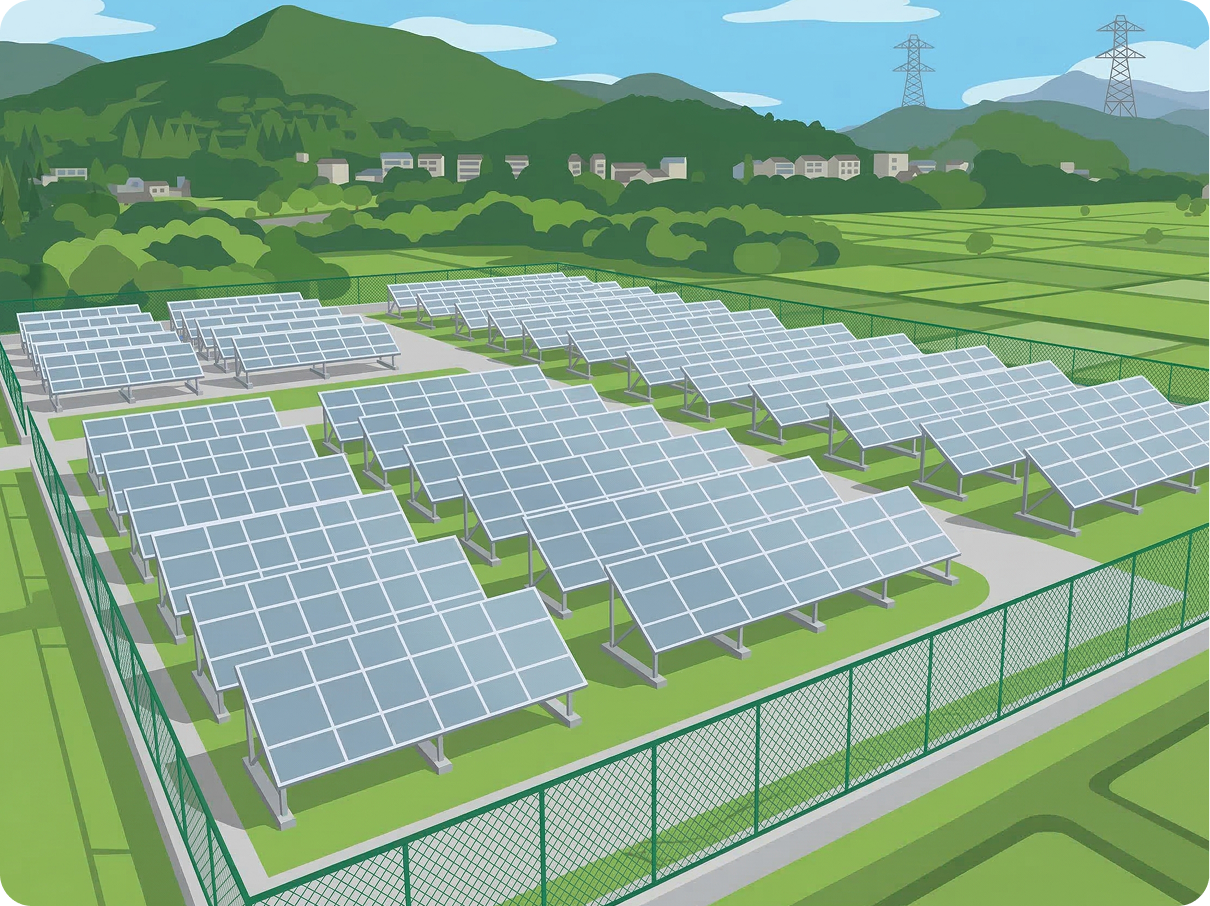 Non-FIT太陽光発電所のイメージ